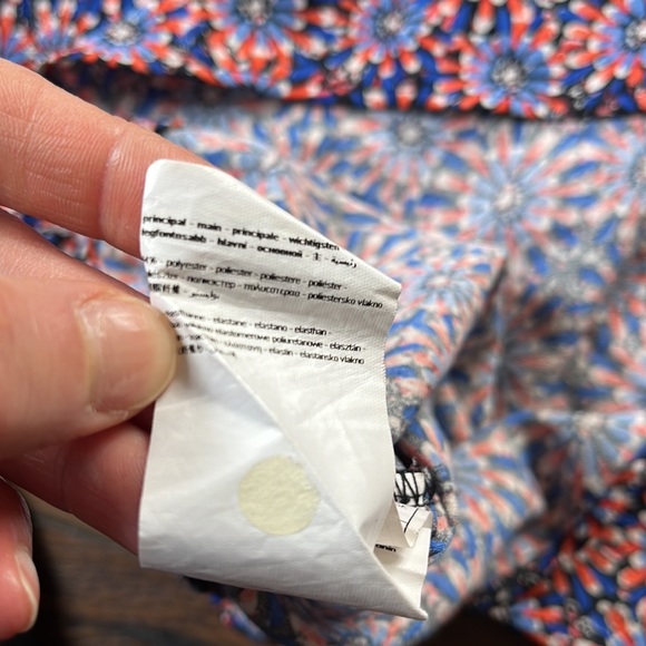 Promod Blue/Red Floral One Shoulder Ruffle Front Dress - Picture 8 of 11